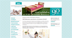 Desktop Screenshot of karlsruher-matratzen-fabrik.de